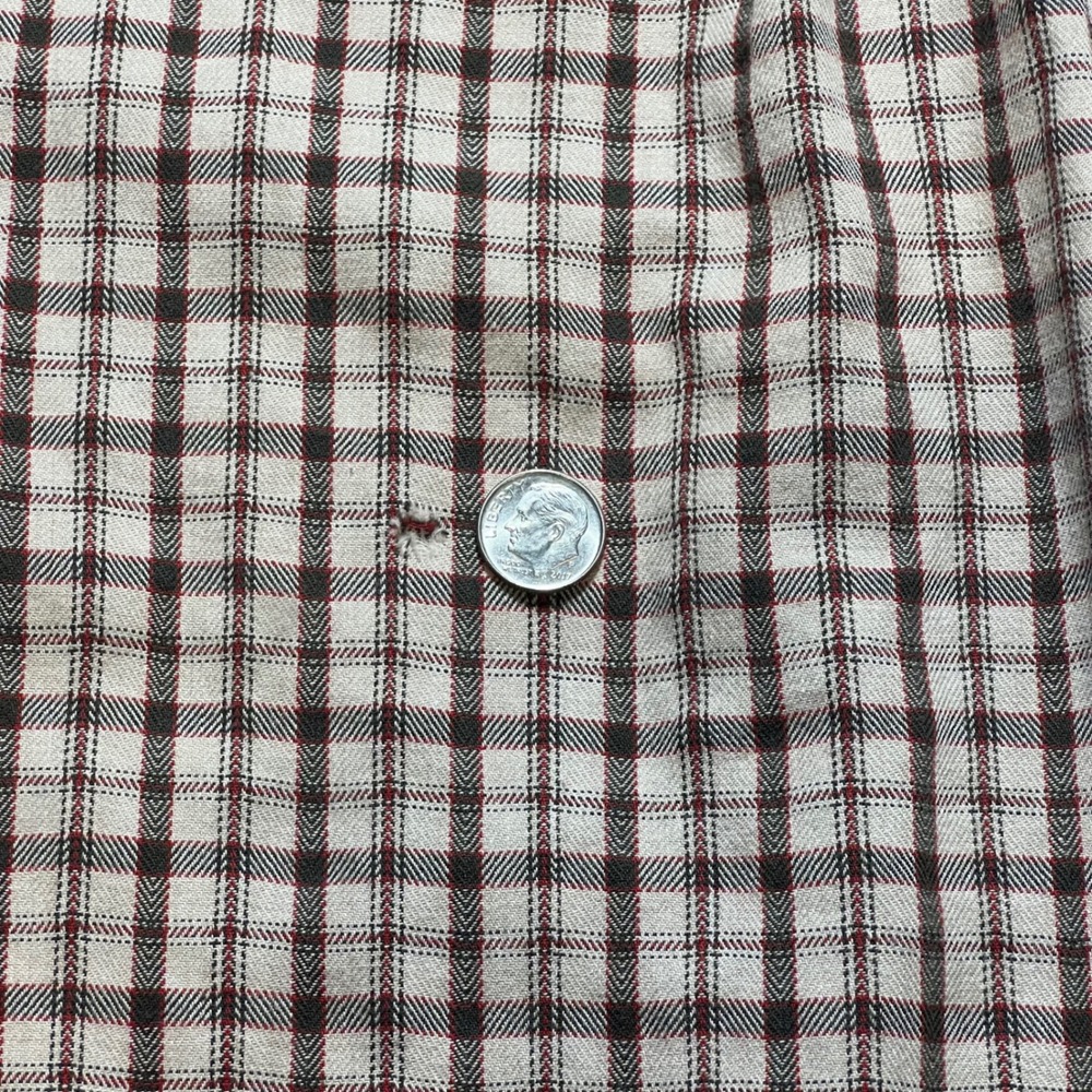Ralph Lauren Mens Blaire Button Down Shirt Plaid L/S 100% Cotton Size M *FLAW - Picture 6 of 9